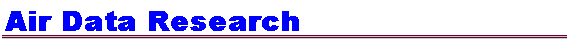 Air Data Research